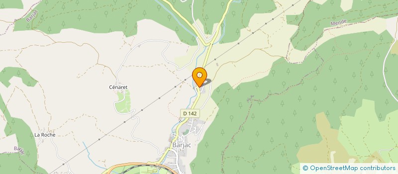 localisation de l'entreprise GAEC DE LA MINE à BARJAC