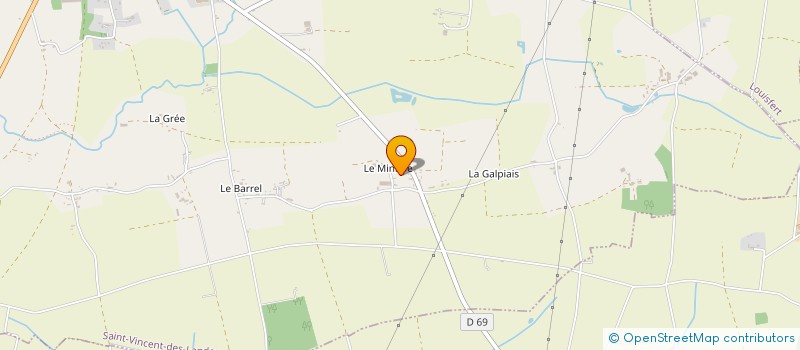 localisation de l'entreprise GAEC DE LA MINIERE à SAINT-VINCENT-DES-LANDES