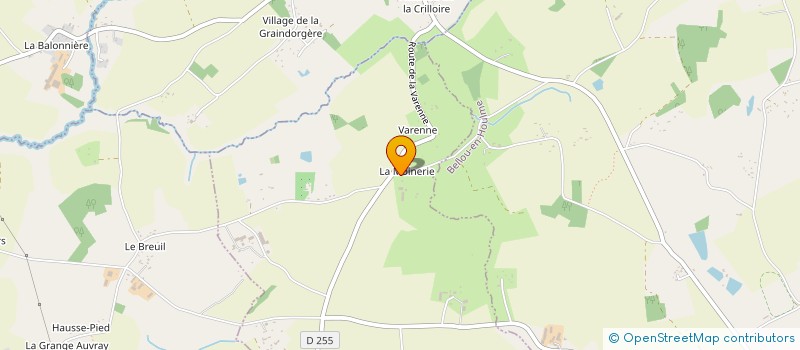 localisation de l'entreprise GAEC DE LA MOINERIE à SAIRES-LA-VERRERIE