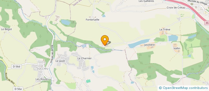 localisation de l'entreprise GAEC DE LA MOLETTE à SAINT-VICTOR-DE-CESSIEU