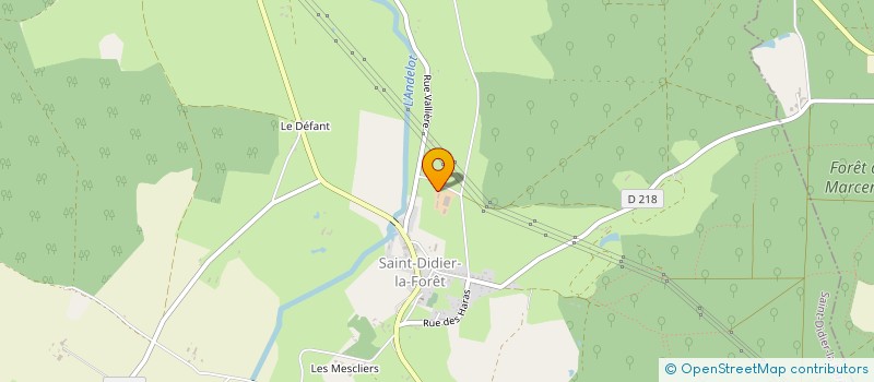 localisation de l'entreprise GAEC DE LA MONNAIE  SAINT-DIDIER-LA-FORET