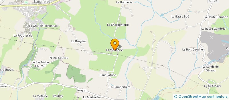 localisation de l'entreprise GAEC DE LA MONNERIE GROUSSARD à LA CHAPELLE FLEURIGNE