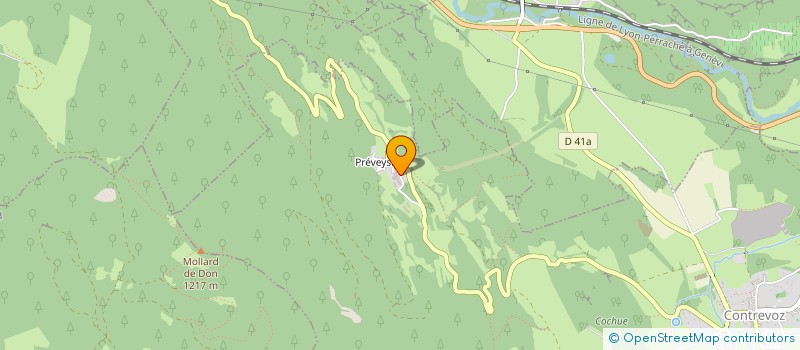 localisation de l'entreprise GAEC DE LA MONTAGNE à CONTREVOZ