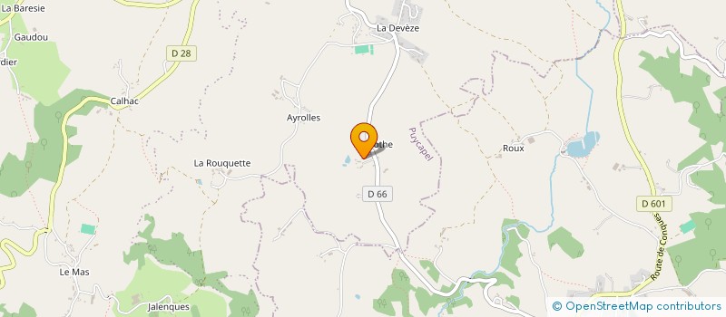 localisation de l'entreprise GAEC DE LA MOTHE à PUYCAPEL