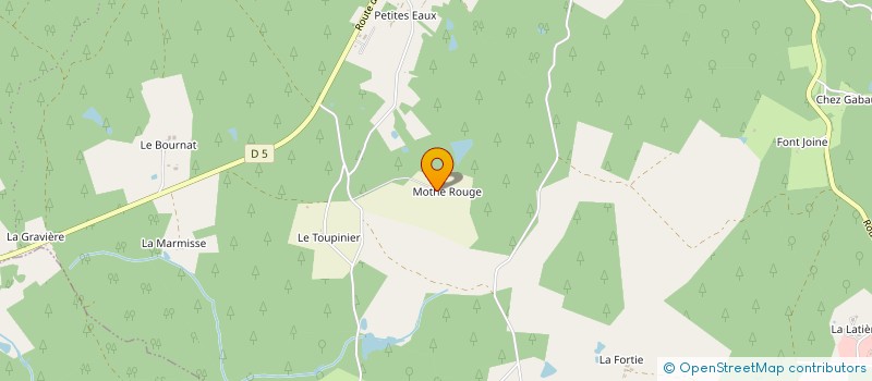 localisation de l'entreprise GAEC DE LA MOTHE ROUGE  SAINT AULAYE-PUYMANGOU