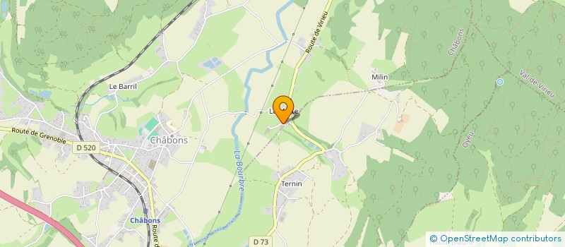 localisation de l'entreprise GAEC DE LA MOTTE  CHABONS