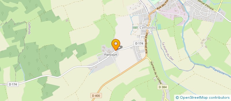 localisation de l'entreprise GAEC DE LA MOTTE AUX CHENES à CEFFONDS