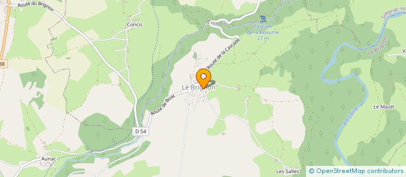 localisation de l'entreprise GAEC DE LA MOULINCHE à LE BRIGNON