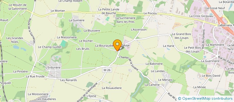 localisation de l'entreprise GAEC DE LA MOYE à COUERON
