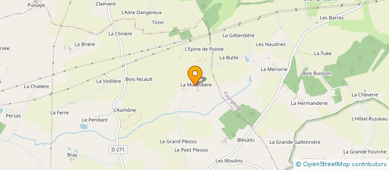 localisation de l'entreprise GAEC DE LA MULARDIERE à COULIMER