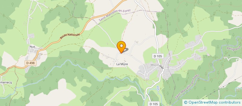 localisation de l'entreprise GAEC DE LA MURE à PERIGNEUX