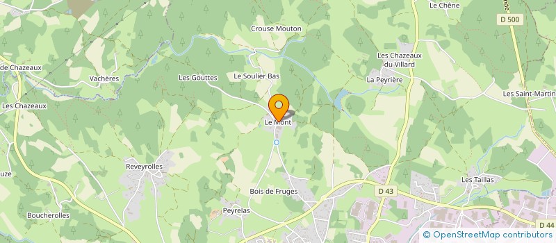 localisation de l'entreprise GAEC DE LA NAUTTE à SAINTE-SIGOLENE