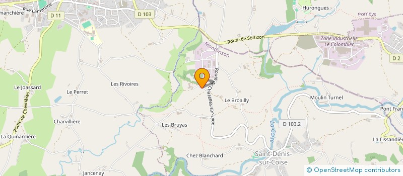 localisation de l'entreprise GAEC DE LA NIOLE à SAINT-DENIS-SUR-COISE