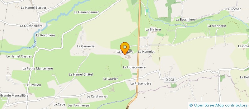 localisation de l'entreprise GAEC DE LA NOBLERIE à PERCY-EN-NORMANDIE