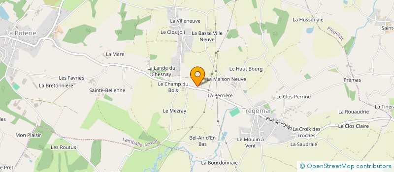 localisation de l'entreprise GAEC DE LA NOE MAUNY à LANDEHEN