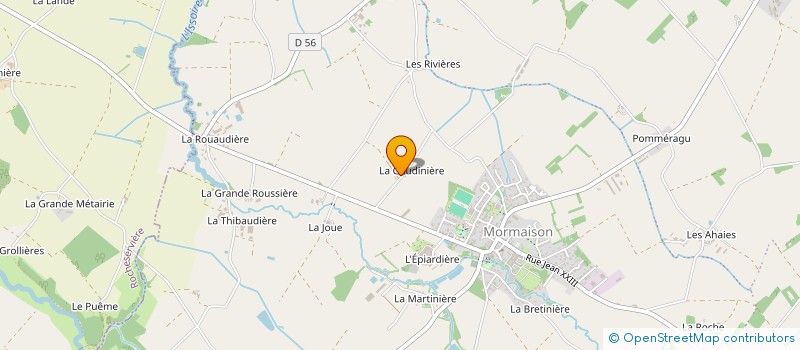 localisation de l'entreprise GAEC DE LA NORMANDIE à L'HERBERGEMENT
