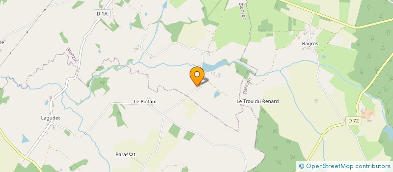 localisation de l'entreprise GAEC DE LA NOUVELLE TERRADE à BLANZAC