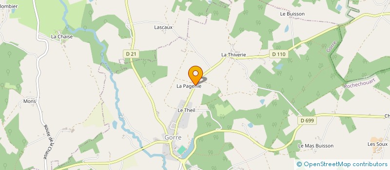 localisation de l'entreprise GAEC DE LA PAGENIE à GORRE
