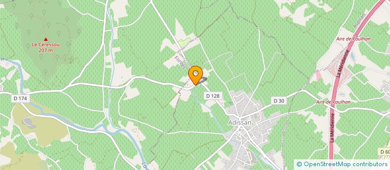 localisation de l'entreprise GAEC DE LA PANSIERE  ADISSAN