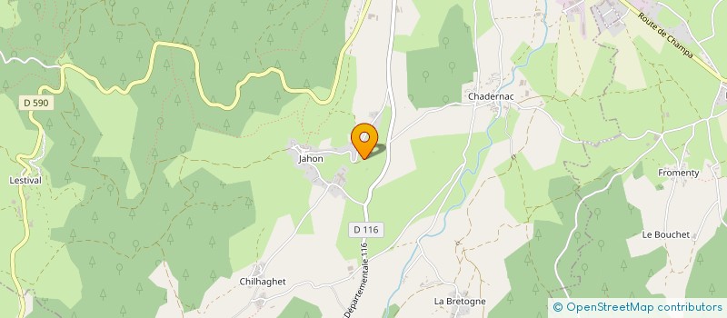 localisation de l'entreprise GAEC DE LA PARROT à SAINT-JULIEN-DES-CHAZES