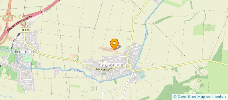 localisation de l'entreprise GAEC DE LA PASTOURELLE à MEISTRATZHEIM