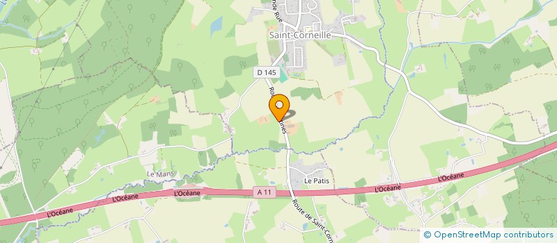 localisation de l'entreprise GAEC DE LA PAUMERIE à SAINT CORNEILLE
