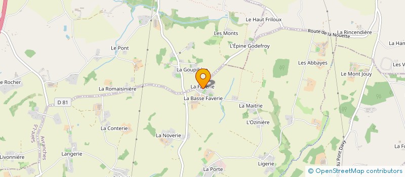 localisation de l'entreprise GAEC DE LA PEIGNERIE à SAINT-GEORGES-DE-LIVOYE