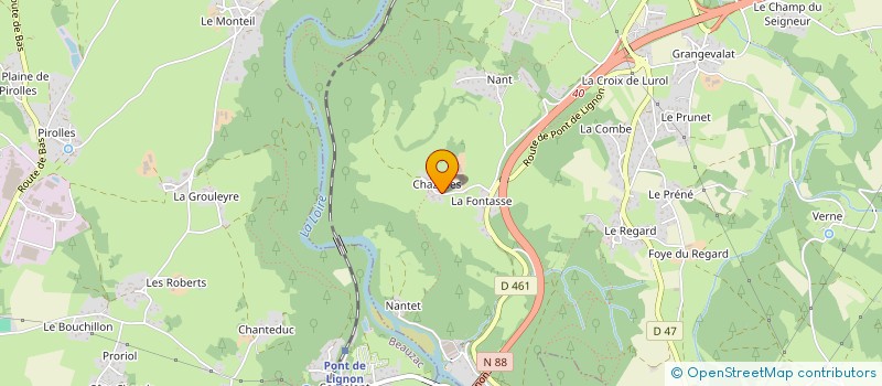 localisation de l'entreprise GAEC DE LA PENSEE DE CHAZELLES à MONISTROL-SUR-LOIRE