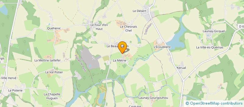 localisation de l'entreprise GAEC DE LA PEPINIERE à LA LANDEC