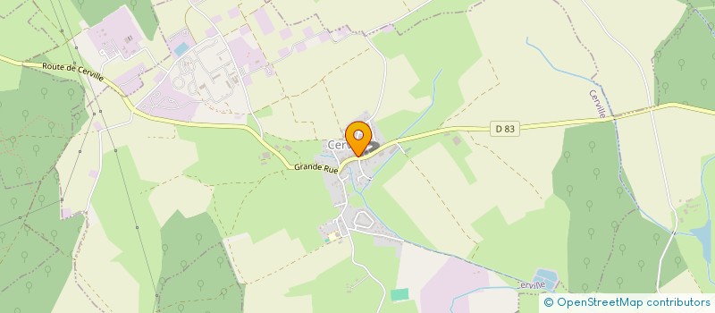 localisation de l'entreprise GAEC DE LA PERCHE  CERVILLE