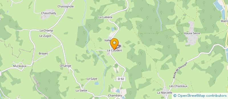localisation de l'entreprise GAEC DE LA PERRIERE à DONTREIX