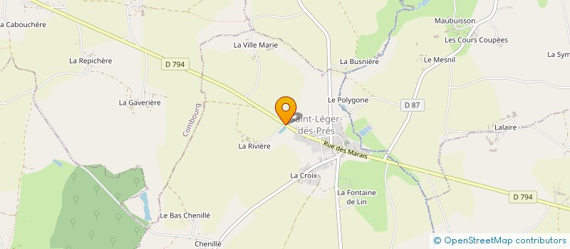 localisation de l'entreprise GAEC DE LA PERRIERE à SAINT-LEGER-DES-PRES