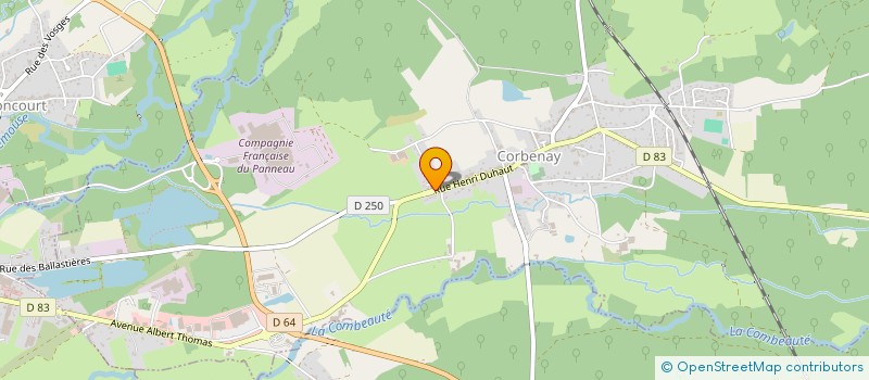 localisation de l'entreprise GAEC DE LA PETITE CHARME à CORBENAY