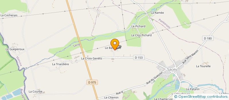 localisation de l'entreprise GAEC DE LA PETITE CROIX à SACEY