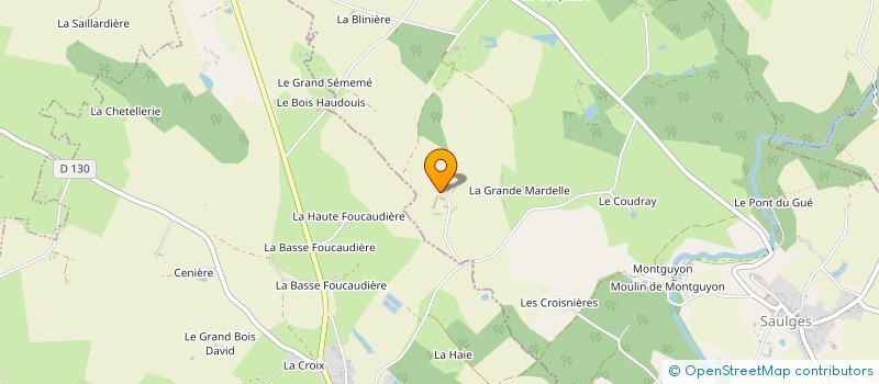 localisation de l'entreprise GAEC DE LA PETITE MARDELLE  SAULGES