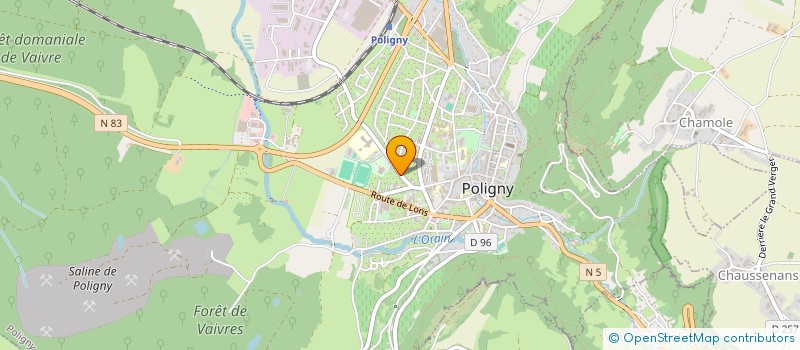 localisation de l'entreprise GAEC DE LA PETITE MARNE  POLIGNY