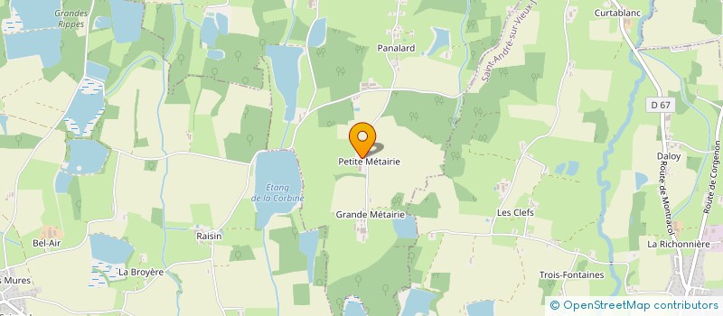 localisation de l'entreprise GAEC DE LA PETITE METAIRIE à MONTRACOL