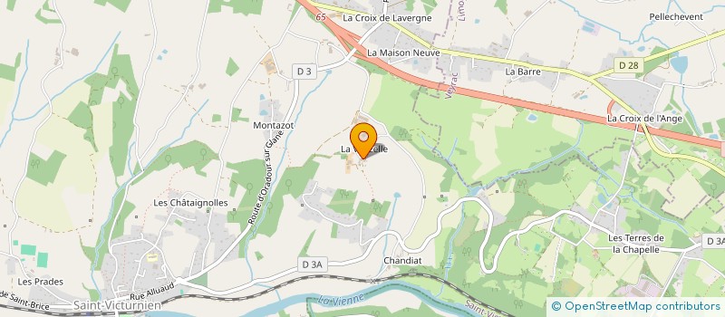 localisation de l'entreprise GAEC DE LA PETITE VALLEE à SAINT-VICTURNIEN