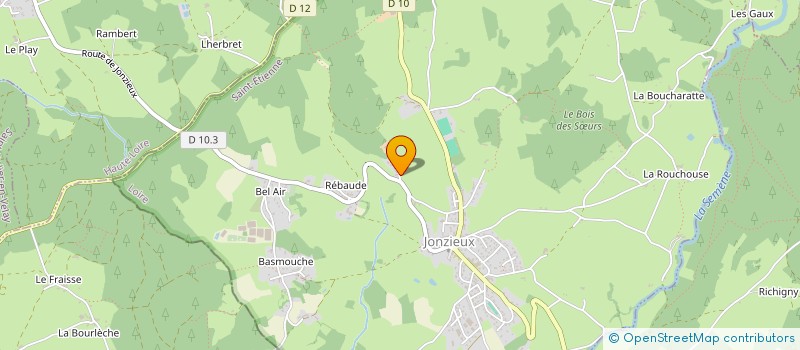 localisation de l'entreprise GAEC DE LA PETITE VALLEE à JONZIEUX