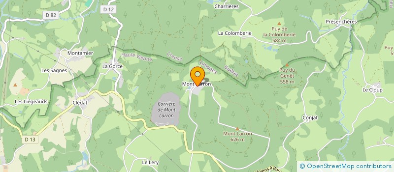 localisation de l'entreprise GAEC DE LA PETITE VARY à BUJALEUF