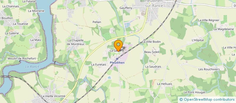 localisation de l'entreprise GAEC DE LA PETONNIERE à PLEUDIHEN-SUR-RANCE