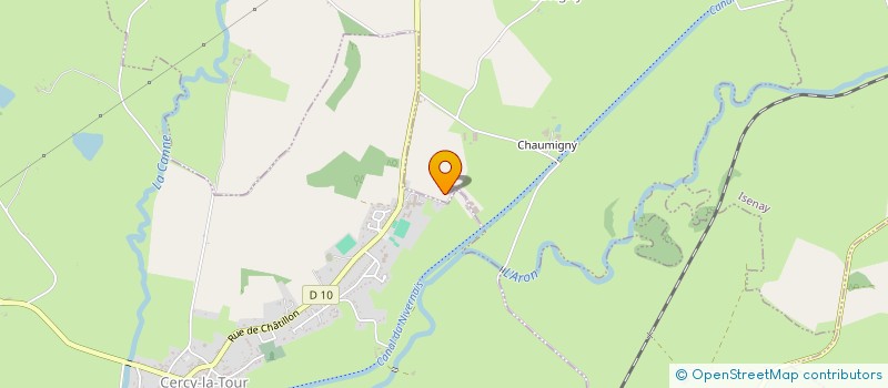 localisation de l'entreprise GAEC DE LA PICHERETTE  CERCY-LA-TOUR