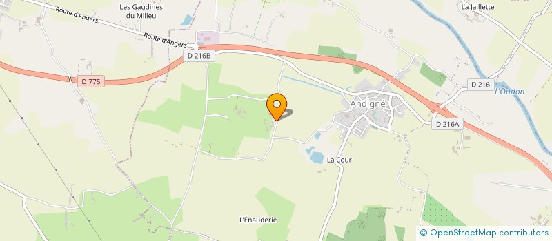 localisation de l'entreprise GAEC DE LA PICOULIERE  LE LION D'ANGERS