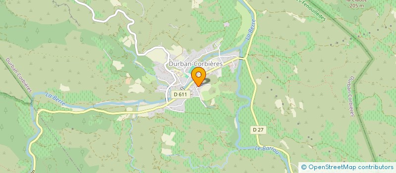 localisation de l'entreprise GAEC DE LA PIERRE ENSOLEILLEE  DURBAN-CORBIERES