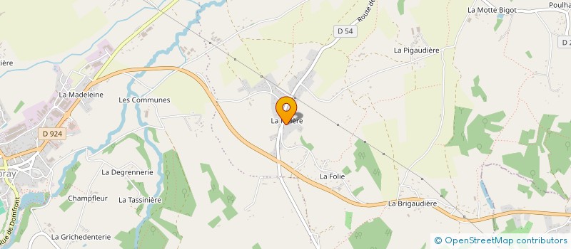 localisation de l'entreprise GAEC DE LA PIGAUDIERE à TINCHEBRAY-BOCAGE