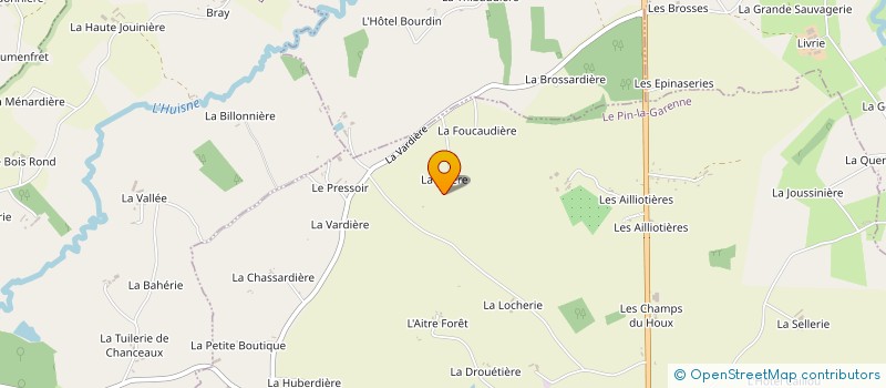 localisation de l'entreprise GAEC DE LA PILIERE à LE PIN-LA-GARENNE