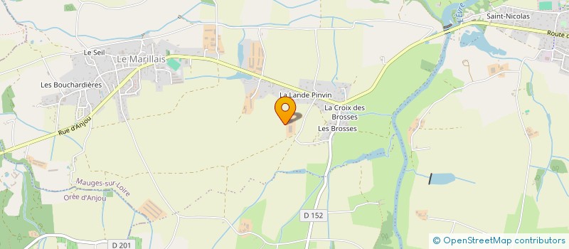 localisation de l'entreprise GAEC DE LA PIONNIERE à MAUGES-SUR-LOIRE