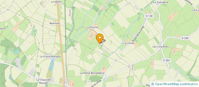localisation de l'entreprise GAEC DE LA PIRORIE à LESSAY