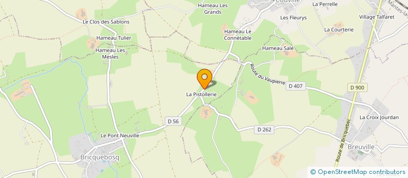 localisation de l'entreprise GAEC DE LA PISTOLLERIE  BRICQUEBOSQ