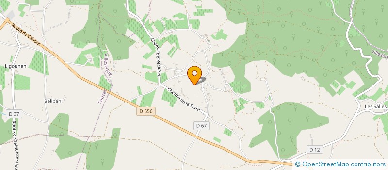 localisation de l'entreprise GAEC DE LA PLACE  VILLESEQUE